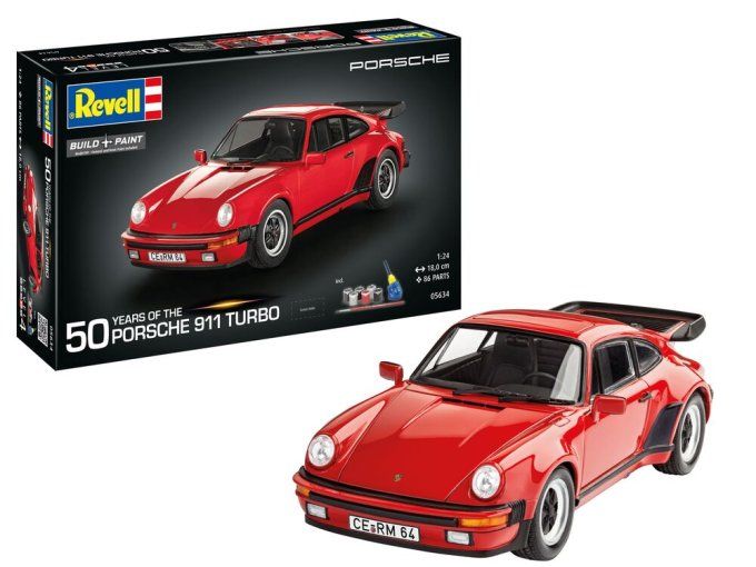 Geschenkset Porsche 911 Turbo 50th Anniversary in 1:24