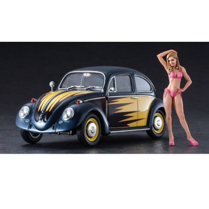 VW BEETLE « Cal Look » + Figurine 1/24