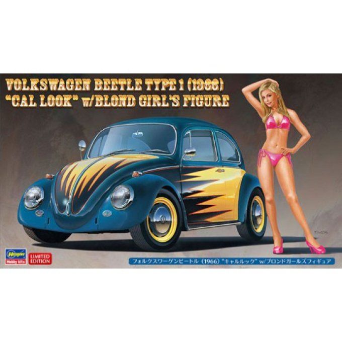 VW BEETLE « Cal Look » + Figurine 1/24