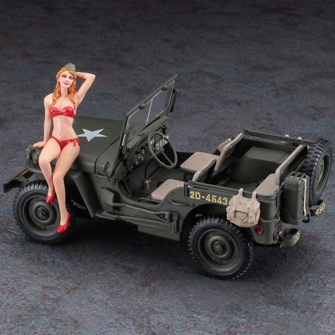 Jeep + figurine 1/24 SP449