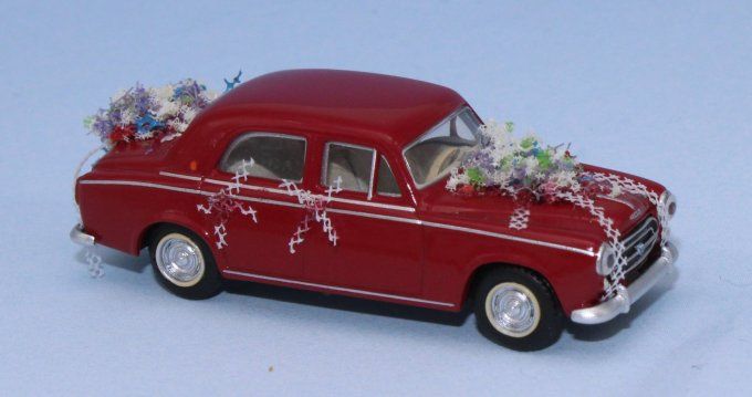 Peugeot 403 8cv, ruby red "wedding car"