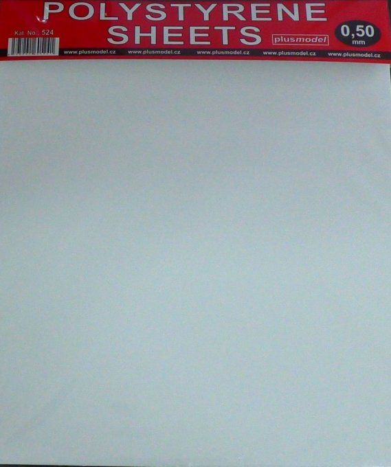 Polystyrene sheets 0,50mm