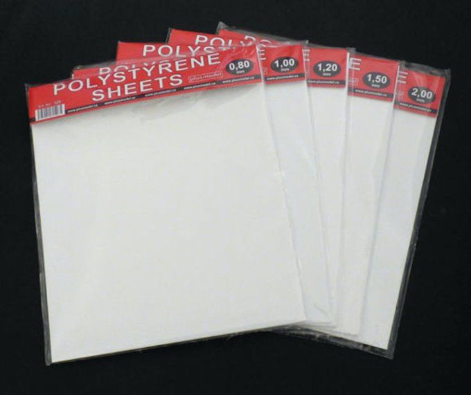 Polystyrene sheets big 1,0mm in 1:35