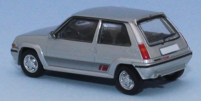 Renault 5 GT Turbo phase 2, argent métallisé, 1987