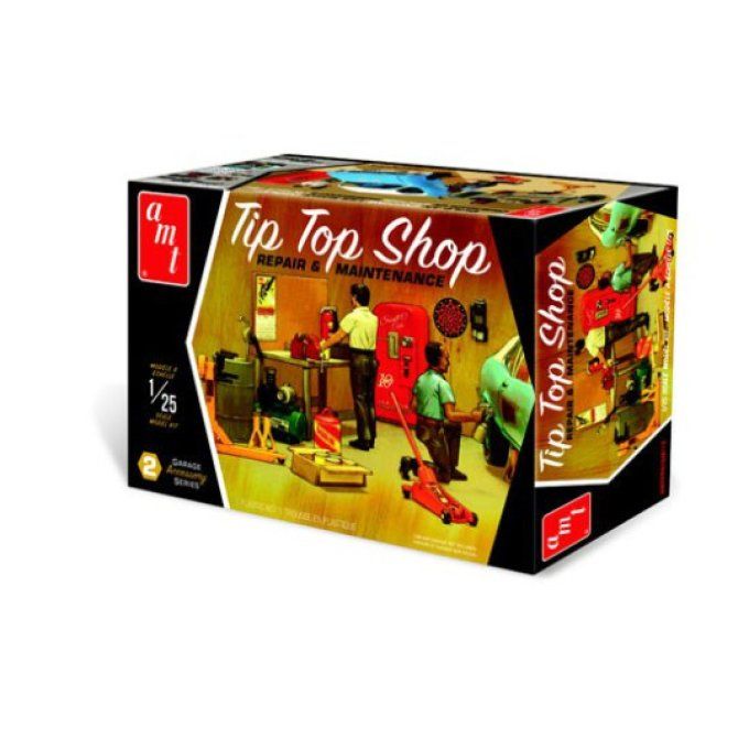 AMT Garage Accessory Set 2 Tip Top Shop 1/25