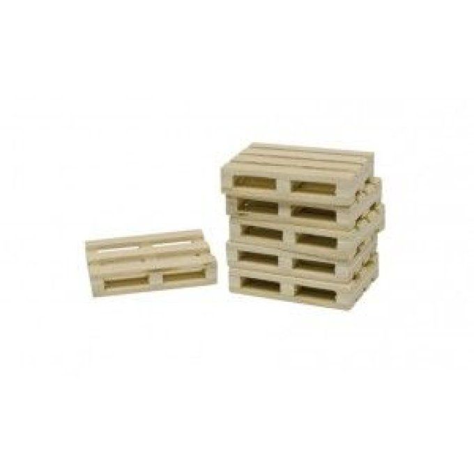 Lot de 8 palettes en bois en miniature