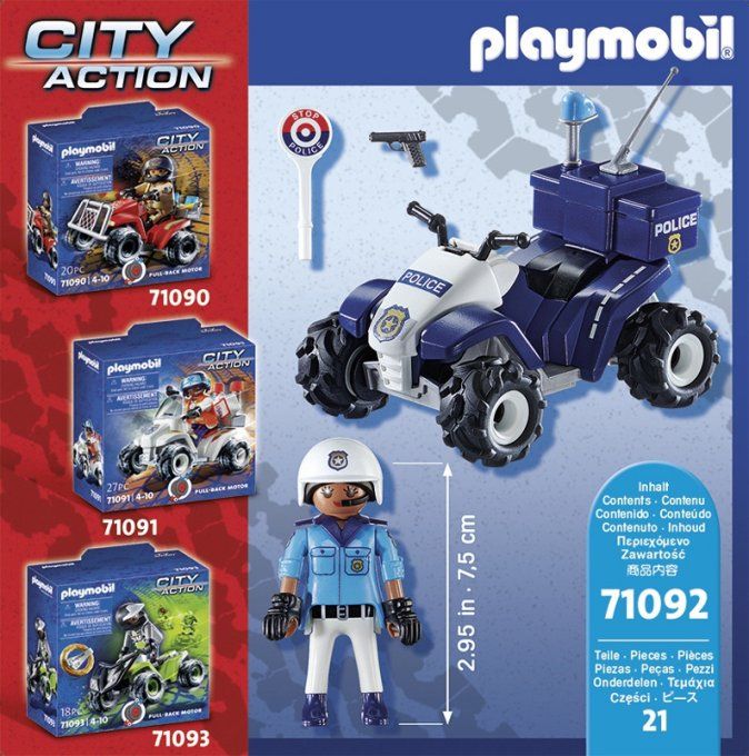 POLICIER ET QUAD
