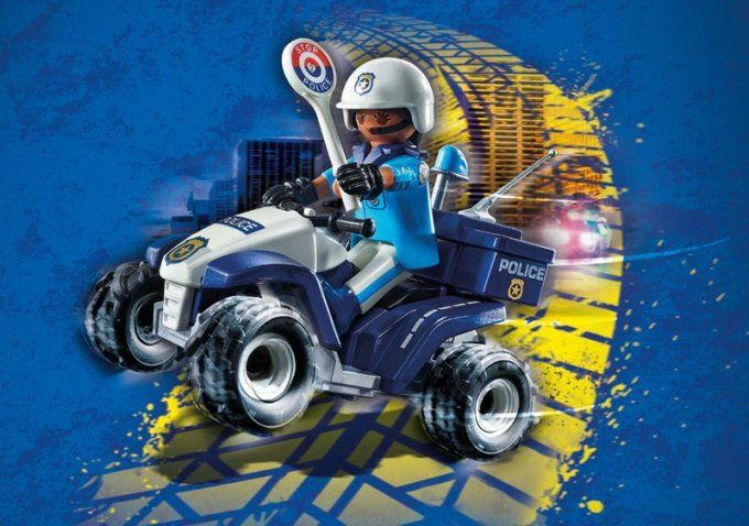 POLICIER ET QUAD