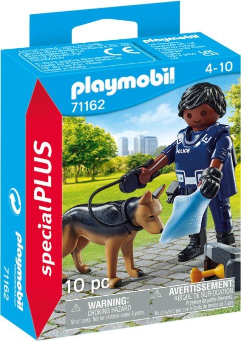 POLICIER + CHIEN DE RECHERCHE