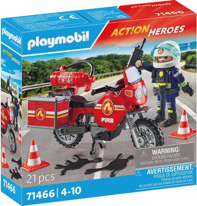 POMPIER ET MOTO
