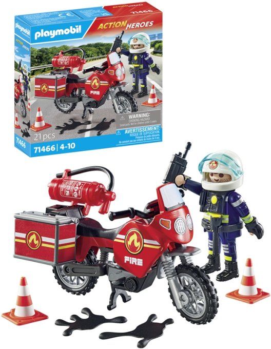 POMPIER ET MOTO