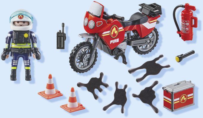 POMPIER ET MOTO