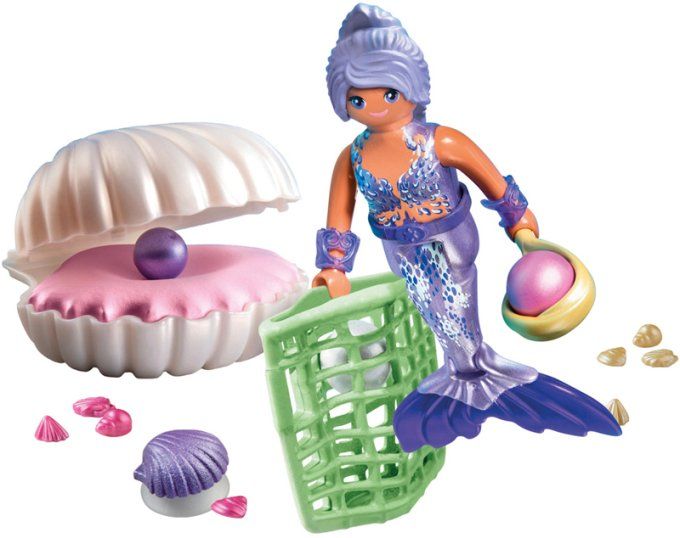 SIRENE + COQUILLAGE ET PERLE