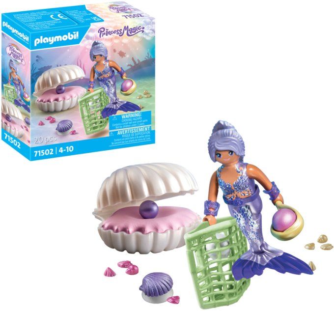SIRENE + COQUILLAGE ET PERLE