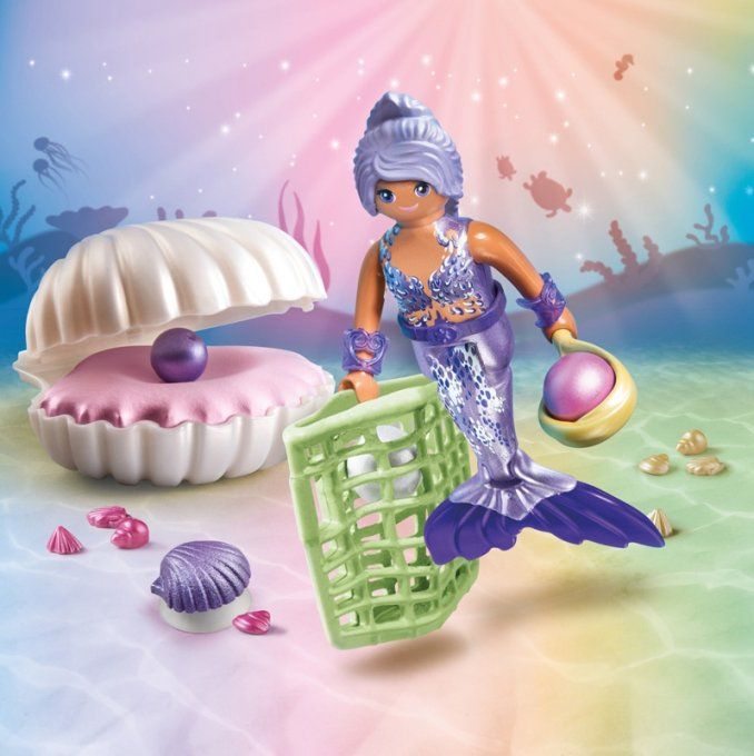 SIRENE + COQUILLAGE ET PERLE
