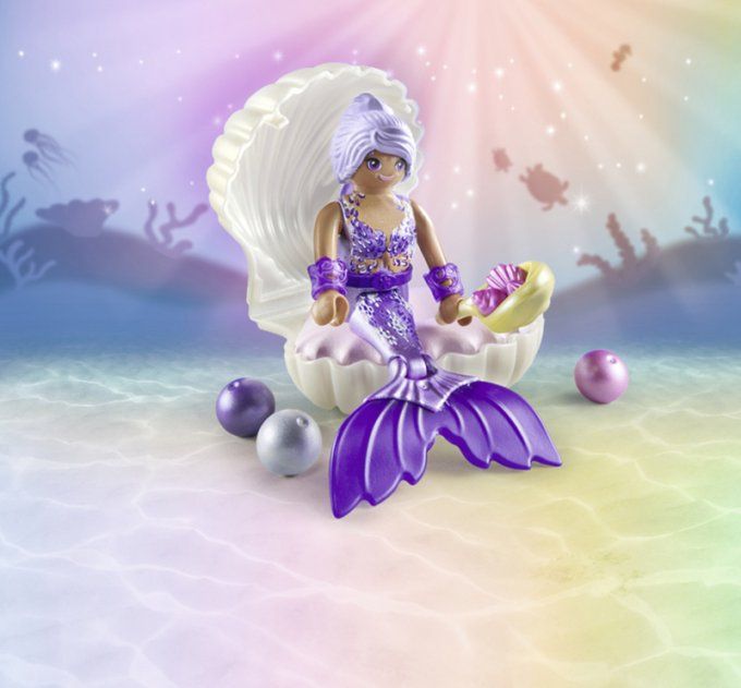 SIRENE + COQUILLAGE ET PERLE