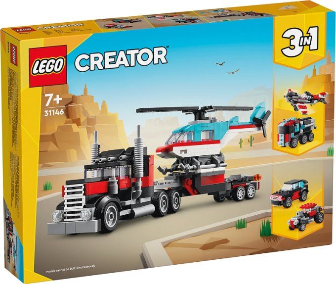 CAMION REMORQUE + HELICO CREATOR