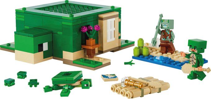 MAISON PLAGE TORTUE MINECRAFT