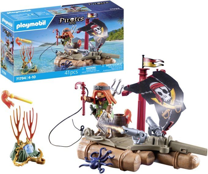 PIRATE + RADEAU FLOTT ET TRESOR