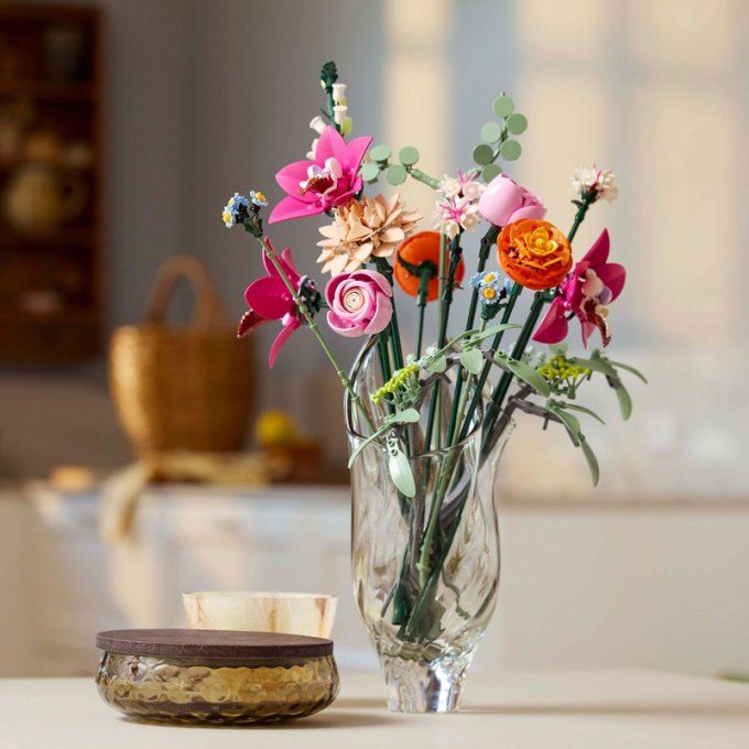 JOLI BOUQUET DE FLEURS ROSES BOTANIC