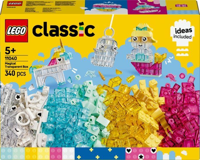 340 BRIQUES TRANSPARENTES - LEGO CLASSIC