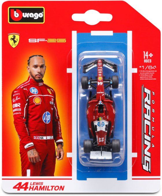 VEHICULES 1/64 F1 2025 FERRARI    HAMILTON