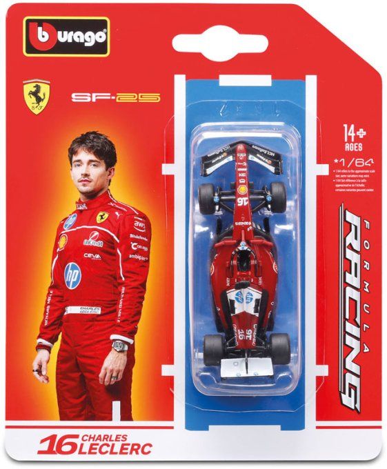 VEHICULES 1/64 F1 2025 FERRARI    LECLERC