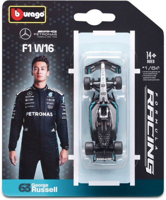 VEHICULES 1/64 F1 2025 MERCEDES  RUSSEL