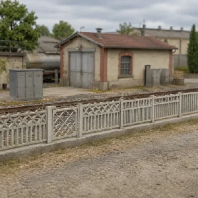 Barrières en béton et portillon SNCF TYPE A