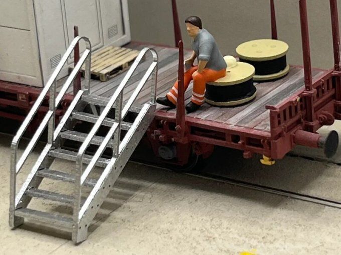 Escaliers d’accès – Lot de 3 – HO 1/87