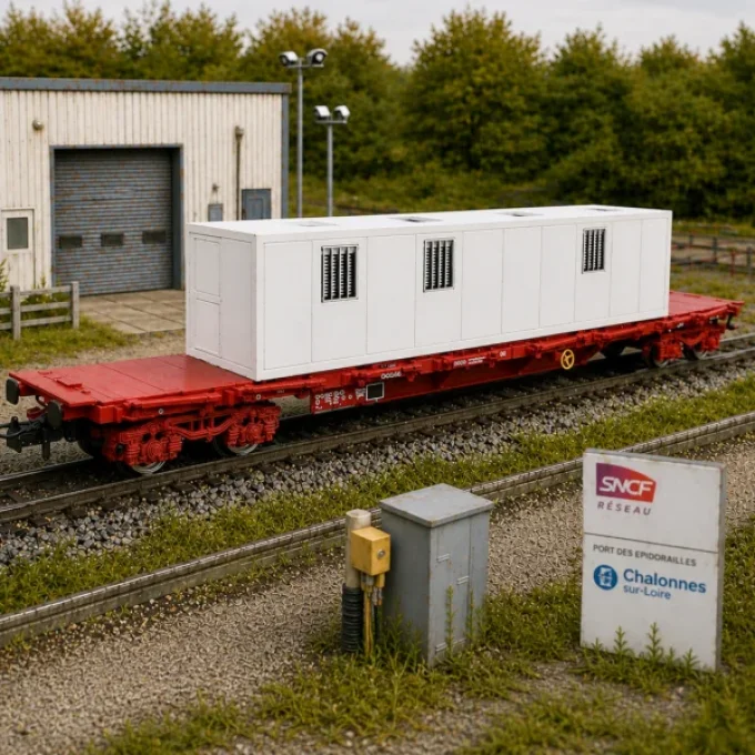 Bungalow INFRA 40 pieds – HO 1/87