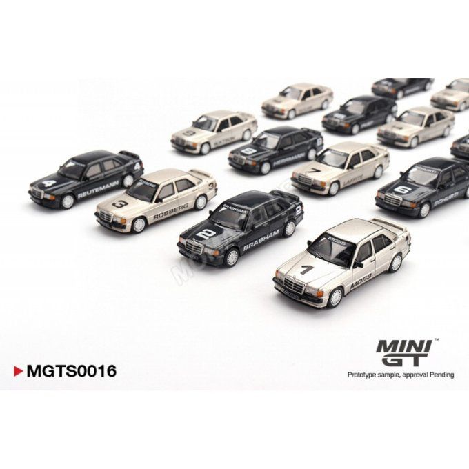 COFFRET DE 20 VEHICULES : MERCEDES-BENZ 190E EVO1 "NÜRBURGRING - RACE OF CHAMPIONS" 1984