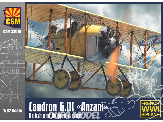 Caudron G.III Anzani, British and Belgian service