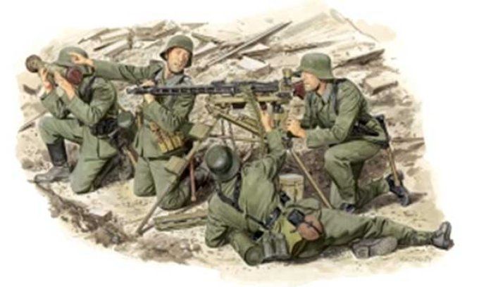 Mitrailleuse MG42 et Servants