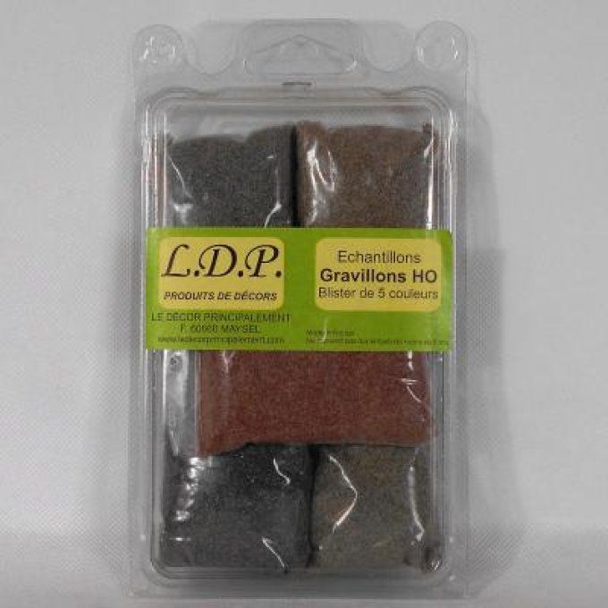 ECHANTILLONS GRAVILLONS HO   5 COULEURS