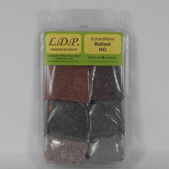 ECHANTILLON BALLAST HO   6 COULEURS
