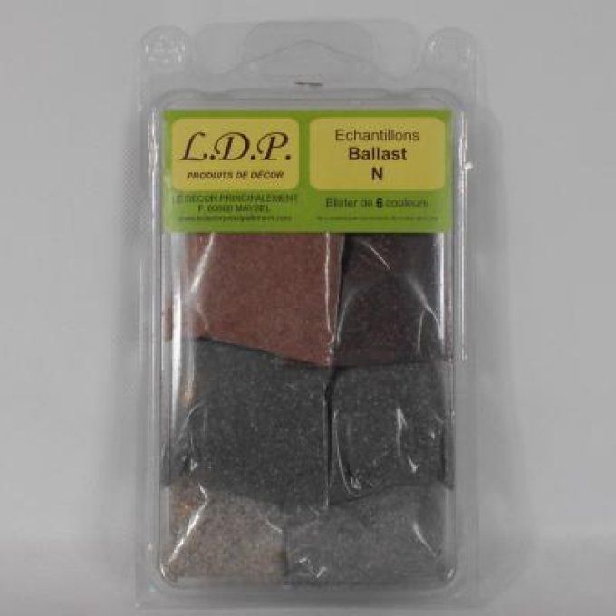 ECHANTILLONS BALLAST N    6 COULEURS