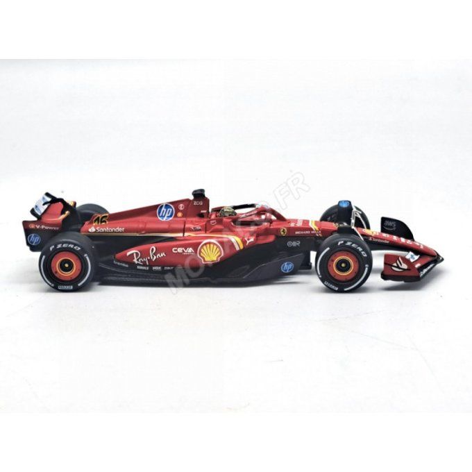 FERRARI F1 SF-24 TEAM SCUDERIA FERRARI 16 CHARLES LECLERC GRAND PRIX D'ITALIE MONZA 2024 1ER (PACKAG