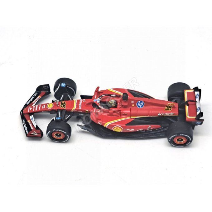 FERRARI F1 SF-24 TEAM SCUDERIA FERRARI 16 CHARLES LECLERC GRAND PRIX D'ITALIE MONZA 2024 1ER (PACKAG