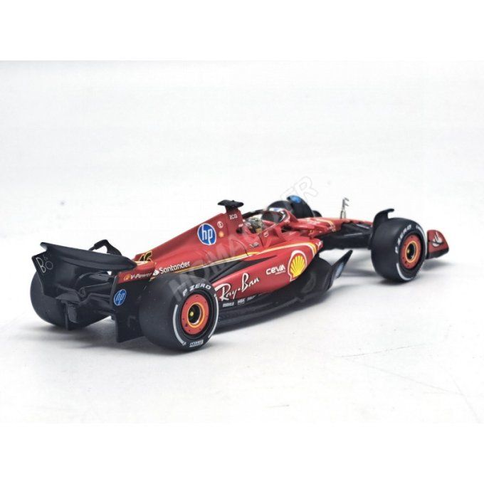 FERRARI F1 SF-24 TEAM SCUDERIA FERRARI 16 CHARLES LECLERC GRAND PRIX D'ITALIE MONZA 2024 1ER (PACKAG