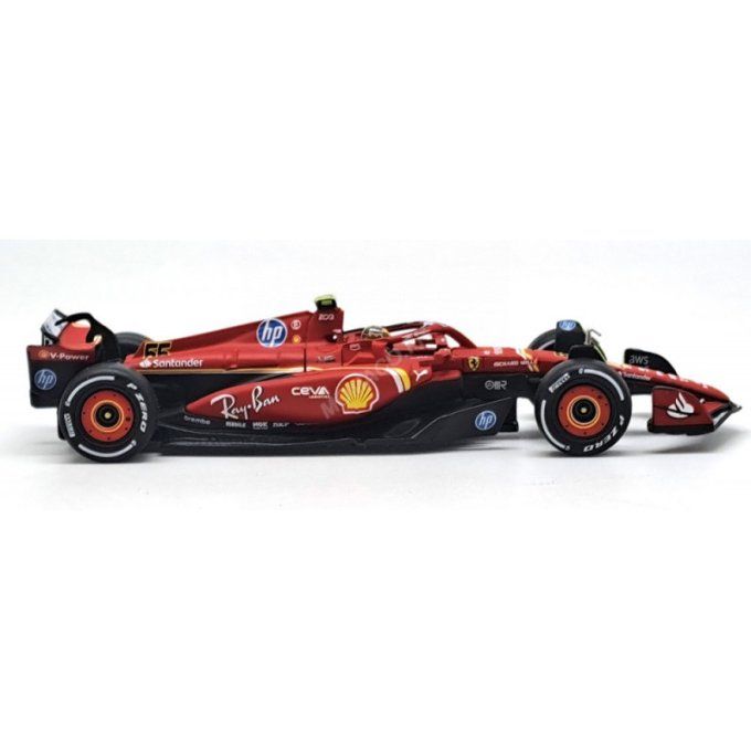 FERRARI F1 SF-24 TEAM SCUDERIA FERRARI 55 CARLOS SAINZ GRAND PRIX MIAMI 2024 5EME (PACKAGING PREMIUM