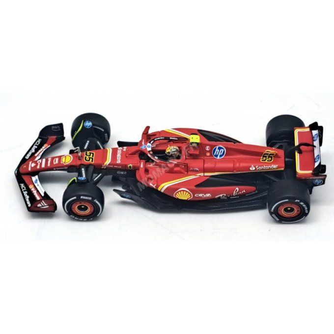 FERRARI F1 SF-24 TEAM SCUDERIA FERRARI 55 CARLOS SAINZ GRAND PRIX MIAMI 2024 5EME (PACKAGING PREMIUM
