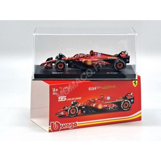FERRARI F1 SF-24 TEAM SCUDERIA FERRARI 55 CARLOS SAINZ GRAND PRIX MIAMI 2024 5EME (PACKAGING PREMIUM