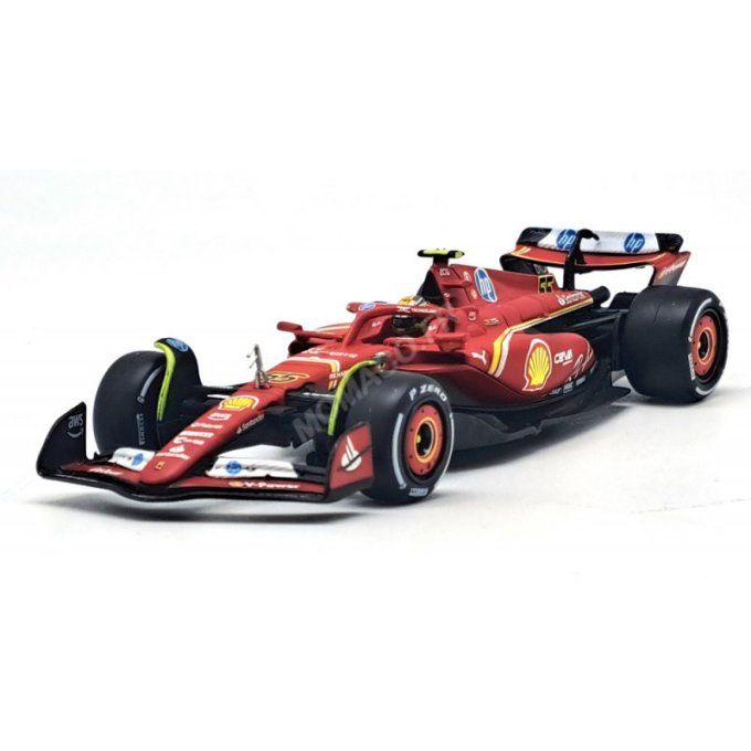 FERRARI F1 SF-24 TEAM SCUDERIA FERRARI 55 CARLOS SAINZ GRAND PRIX MIAMI 2024 5EME (PACKAGING PREMIUM