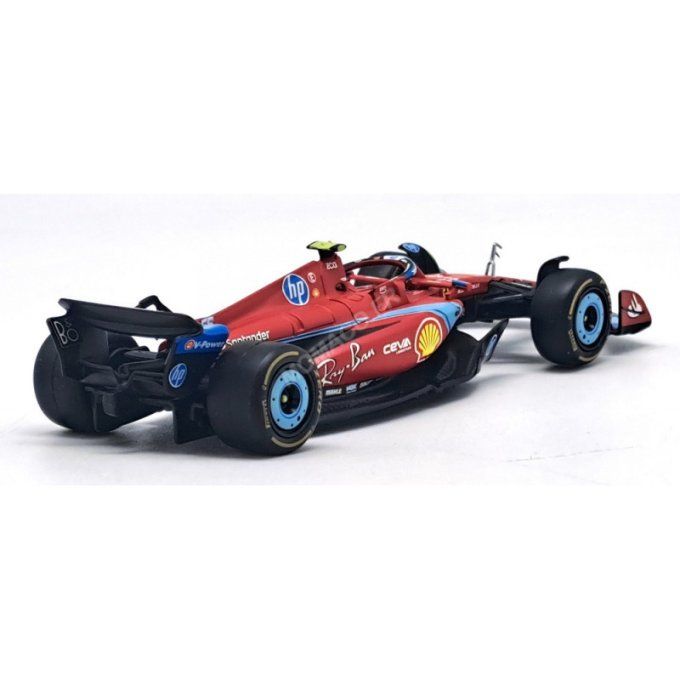 FERRARI F1 SF-24 TEAM SCUDERIA FERRARI 55 CARLOS SAINZ GRAND PRIX MIAMI 2024 5EME (BOITAGE SOUPLE)