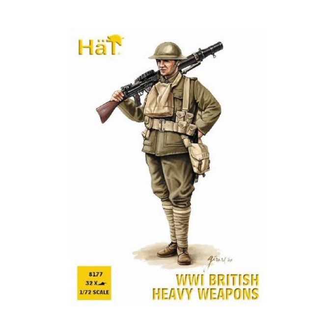 Figurine ARMES LOURDES ANGLAIS WWI 1/72