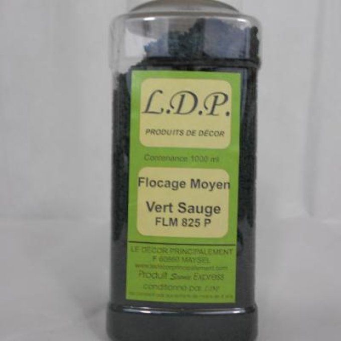 Flocage moyen Vert Sauge pot 1 litre