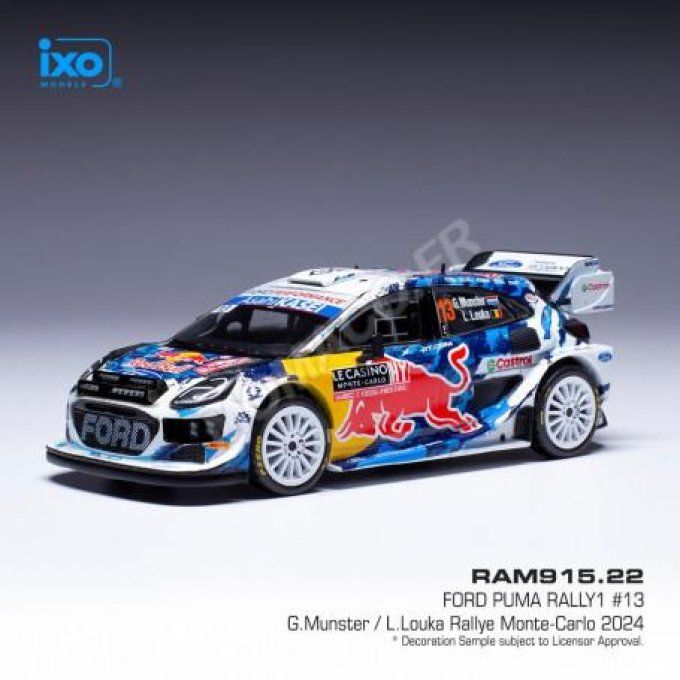 FORD PUMA RALLYE 1 13 MUNSTER/LOUKA WRC RALLYE MONTE-CARLO 2024