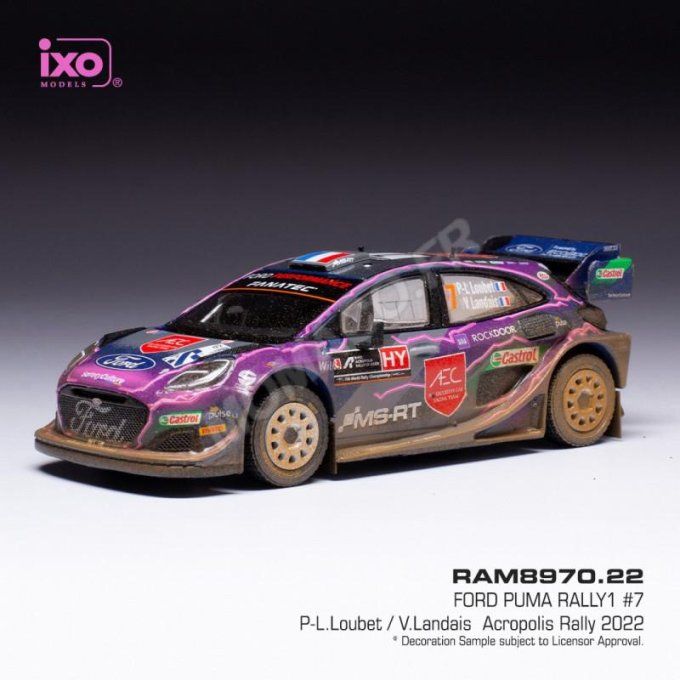 FORD PUMA RALLYE1 LOUBET/LANDAIS 7 WC ACROPOLIS 2022