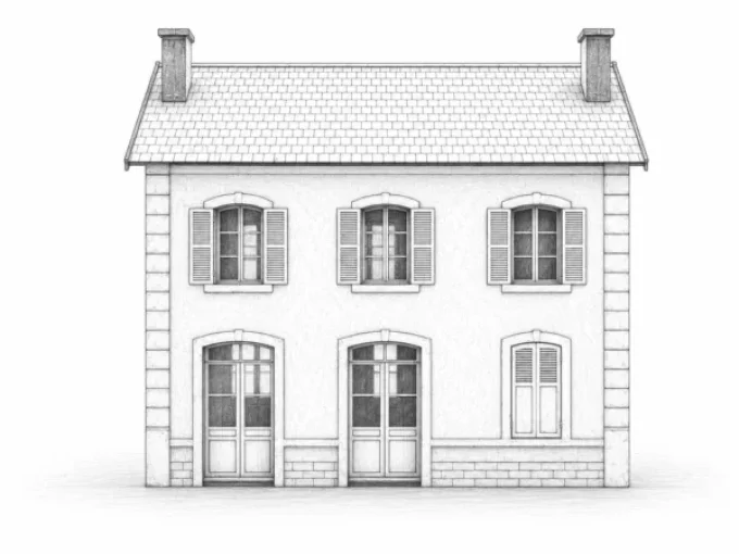 Gare PLM à 3 portes – HO 1/87